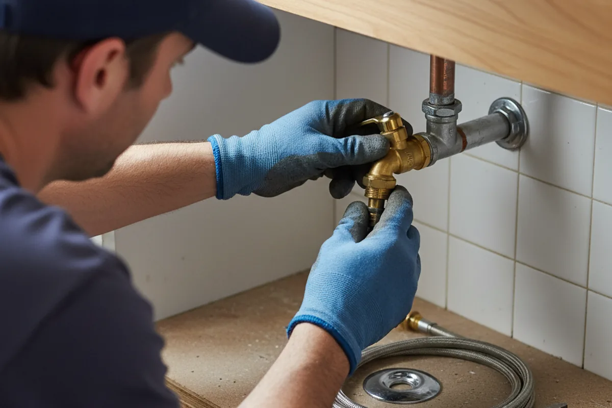Shutoff valve and fitting work during Repiping in Neosho